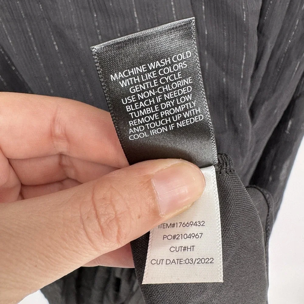 Torrid Maxi Shirt Dress 3X NWT Black Sheer Woven Button Up Whimsigoth Goth